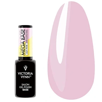 Image of Victoria Vynn Mega Base LILY PINK Hard &amp; Long Nails UV Led Hybrid Gel Polish 8ml