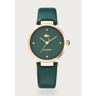 Image of Lacoste ORBA Watch Green/rosé goldcoloured, Women&#039;s, Size: One Size, gold coloured