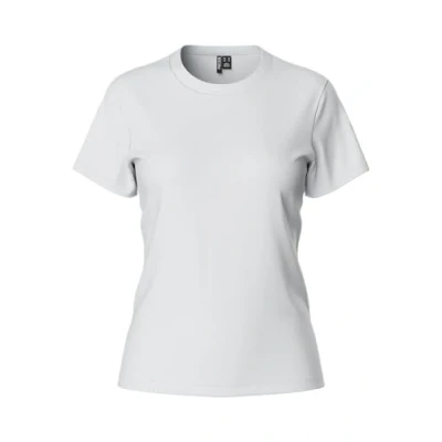 Image of PIECES Women&#039;s Pcmara Ss Tee Noos Bc T Shirt, Bright White, XS