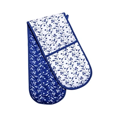 Image of Premier Housewares Rose Double Oven Glove Blue