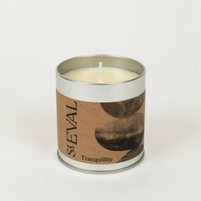 Image of St. Eval tranqulity Scented Tin Candle Kraft Collection Made in Cornwall