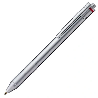 Image of rOtring Silver Trio Pen multipen (Black / Red mechanical pencil 0.5mm) triangle package