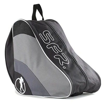 Image of SFR Unisex Adults Ice &amp; Skate Bag Ii Fabric and Beach, Black (Black), 24 x 15 45 cm