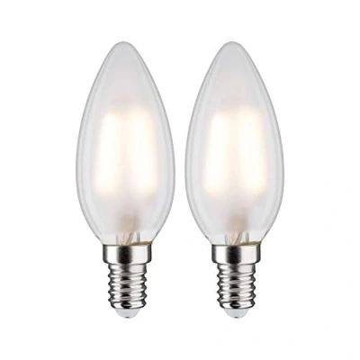 Image of Paulmann 28636 LED lamp Candle 2x3 watt matt Bulb Illumination 2700 K E14