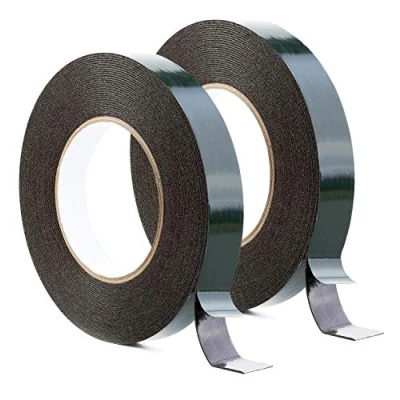 Image of Maveek Foam Tape (2 Pack) 20mm x 10m Double Sided Sponge Waterproof Mounting Adhesive Roll Cars Trims, Black