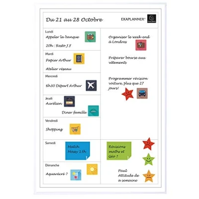 Image of Exacompta Perso 58160E Magnetic Planner 43 x 30 cm