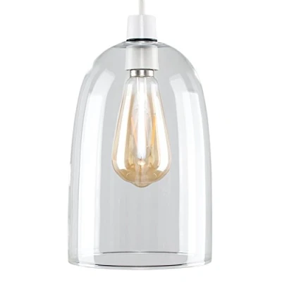 Image of MiniSun Modern Clear Dome Shaped Glass Ceiling Pendant Light Shade