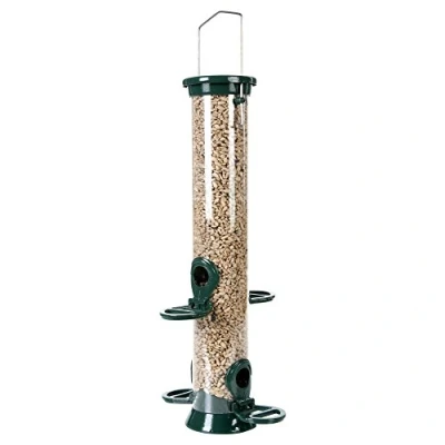 Image of Monster Pet Supplies C J Wildbird Defender Metal Seed Bird Feeder, clear