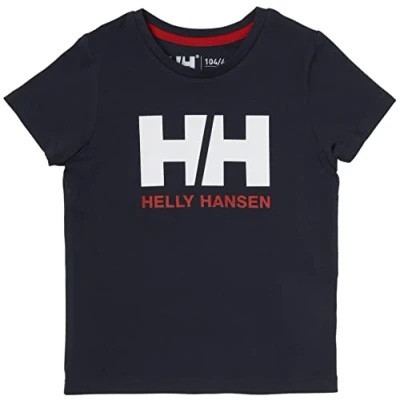 Image of Helly Hansen Kids Unisex HH Logo T Shirt, 1, Navy
