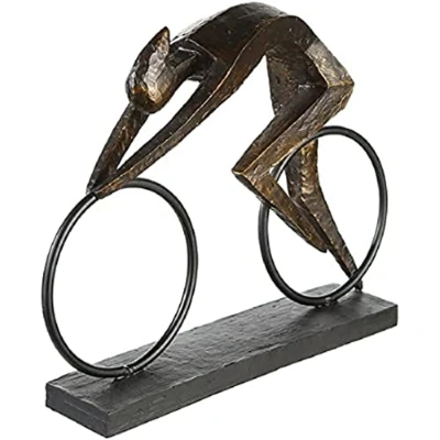 Image of Casablanca modernes Design Sculpture, Resin Metal, Bronze Colour, Höhe 28,5 cm