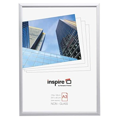 Image of Hampton Frames EASYLOADER Poster Certificate Photo Frame Plexi White A3 (30x42cm) EAS3042WHT