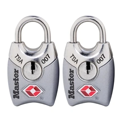 Image of Master Lock 4689T Keyed TSA Approved Lock, Blue, 2 Pack