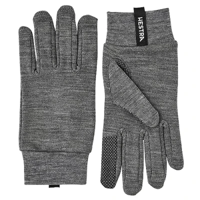 Image of Hestra Merino Touch Point Liners grey Glove size 8 2020 Gloves