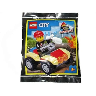 Image of LEGO City Clemmons Fireman with Fire Quad Foil Pack Set 952009 (Bagged)