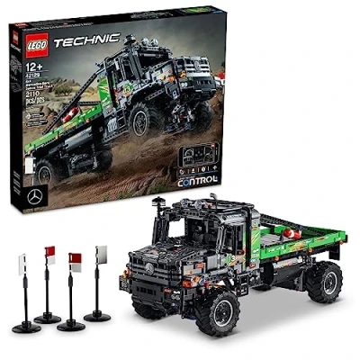 Image of LEGO 6332754 App Controlled 4x4 Mercedes Benz Zetros Trial Truck 42129 Building Kit, Multicolor, One Size