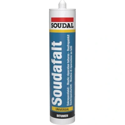 Image of SOUDAL SOUDAFALT Bitumen roof sealant 310 ml Black