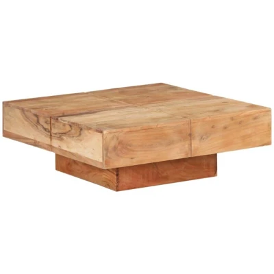 Image of vidaXL Coffee Table 80x80x28 cm Solid Acacia Wood