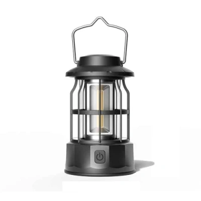 Image of Adjustable Waterproof Camping Lantern, Rechargeable Emergency Light for Outdoor Survival, Fishing, and Adventures,Lanterns Power outages,Camping lamp,Camping Lights &amp; Lanterns (Black)