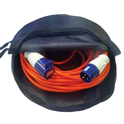 Image of Mains Hook Up Cable Storage Bag Caravan Motorhome Boat Camper EHU Hose