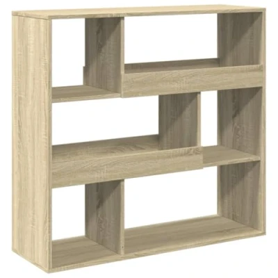 Image of vidaXL Bookcase Sonoma Oak Bookshelf/Room Divider Engineered Wood, 15 Compartments, 100x33x187.5 cm Living Room, Bedroom, Office