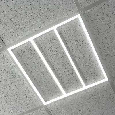 Image of Long Life Lamp Company 64w Border Line LED Panel 600 X Recessed Ceiling Light Lit Frame 6500k, 64W01
