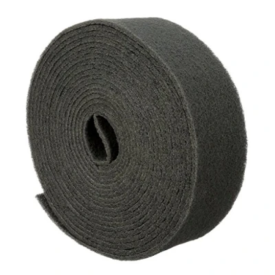 Image of Scotch BriteTM Clean &amp; Finish Roll CF RL Grey 100mm x 10m SULFN