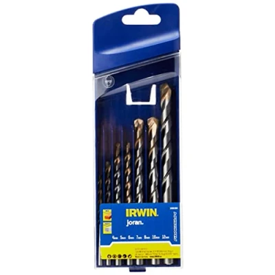 Image of Irwin 10501893 Masonry Drill Bit for Cordless Drills, 4mm 12mm, 7 Pieces