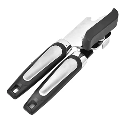 Image of Can Opener, Multifunctional Manual Tin Opener Jar Lid Bottle with Stainless Steel Blade, Handheld Opener(A Stlye)