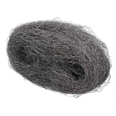 Image of Steel Wire Wool No1 Grade Fine for Smoothing Sanding Rust Removal 1pc 100g