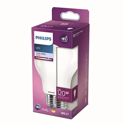 Image of Philips Ampoules LED Classic LEDbulb E27 Pear Frosted 13W 2000lm 840 Cool White Replaces 120W