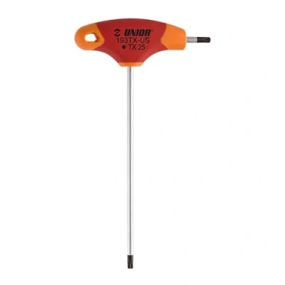 Image of Unior Tool&#039;s Tx Profile Screwdriver with T Handle, Red, T27