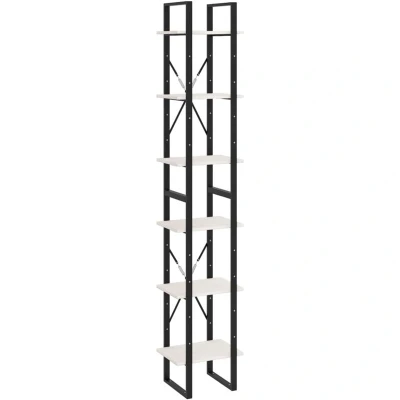 Image of vidaXL High Cabinet White 40x30x210 cm Solid Pine Wood