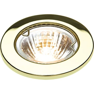Image of KnightsBridge IP20 12V 50W max. L/V Downlights with Bridge Brass