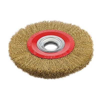 Image of Silverline Brassed Steel Wire Wheel 200 x 32mm