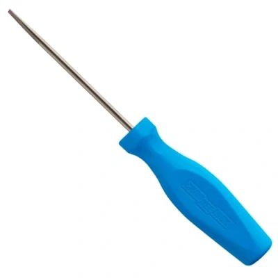 Image of CHANNELLOCK S183H 1/8 x 3 inch Professional Slotted Screwdriver, Magnetic Tip, Made in USA, Molded Tri Lobe Grip