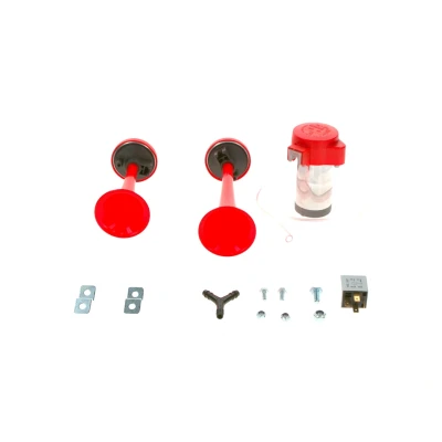 Image of 23TONE24V2TONERED Horn BOSCH 0 328 006 002 24V 795Hz Pneumatic rot 240W