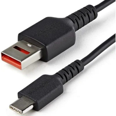 Image of StarTech.com 1M SECURE CHARGING CABLE USB A TO C DATA BLOCKER, Black
