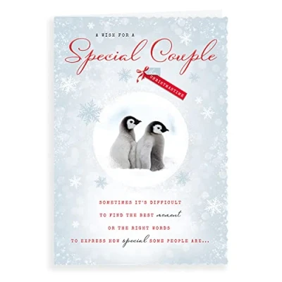Image of Piccadilly Greetings Avant Garde Studios Photo Christmas Card Special Couple 10 x 7 inches, H95033