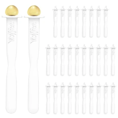 Image of Original Yoffee Nose Wax Sticks Applicators Pack 30 Reusable for Nostril Cleaning &amp; Hair Removal Nasal Made of Non Toxic Plastic Packaging without Pot Unisex