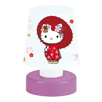Image of Fun House Hello Kitty Children&#039;s Night Light H.11.5 x Diameter 7.5 cm, White, Enfant