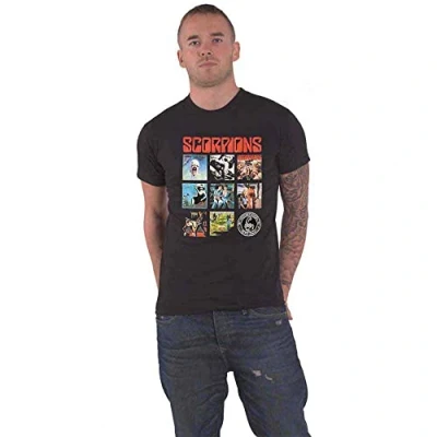 Image of Scorpions T Shirt Remastered Band Logo Official Mens Black S