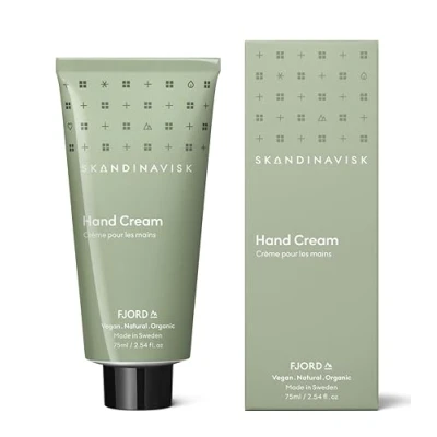 Image of Skandinavisk FJORD Hand Cream, Scent Notes: Green Apple, Pear Blossom, Orchard Fruits and Redcurrants, Vegan Formula, 75 ml