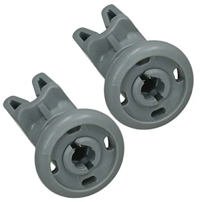 Image of SPARES2GO Upper Basket Wheels For Howden &amp; Lamona Dishwasher (Pack of 2, Diameter 24mm)