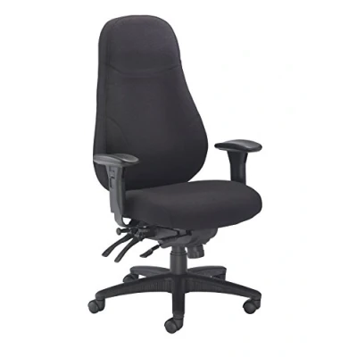 Image of Office Hippo Desk Chair, Ergonomic Heavy Duty Chair,Highly Adjustable For Extra Comfort &amp; 24 Hour Daily Use, High Back Computer Chair With Seat Slide, 150 kg User Weight Black