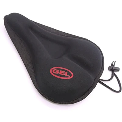 Image of Maveek Gel Bike Seat Cover Extra Comfortable Soft Bicycle Cycle Saddle Cushion Pad (Black)