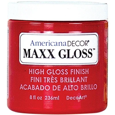 Image of DecoArt Maxx Gloss Acrylic Paint 8 oz Candy Apple