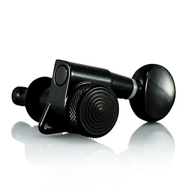 Image of VANSON Tuners/Machine Heads V05SP Black LOCKING 3 a side 19:1 Gear Ratio for SG, ES, PRS, Schecter, Ibanez (Black)