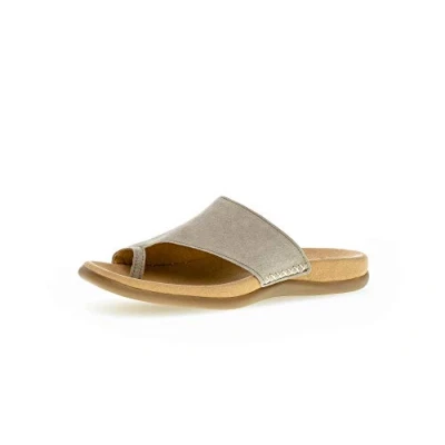 Image of Gabor Women&#039;s Jollys mules. Beige Size: 7 UK
