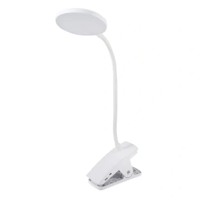 Image of PURElite Rechargeable Clip on Lamp Table &amp; Desk Lamp, LED Flexible Light, Adjustable Neck Clamp Included, Natural Daylight Bulbs for Reading, Needlework, Sewing, Crafting