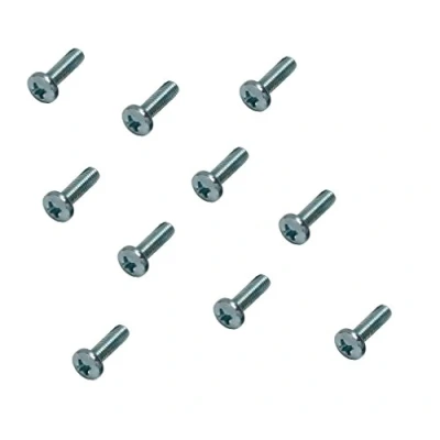 Image of 4mm Machine Screws/Bolts M4 x 10mm A2 Stainless Steel Pozi Pan Head Mch Screw (10 Pack) Free UK Delivery